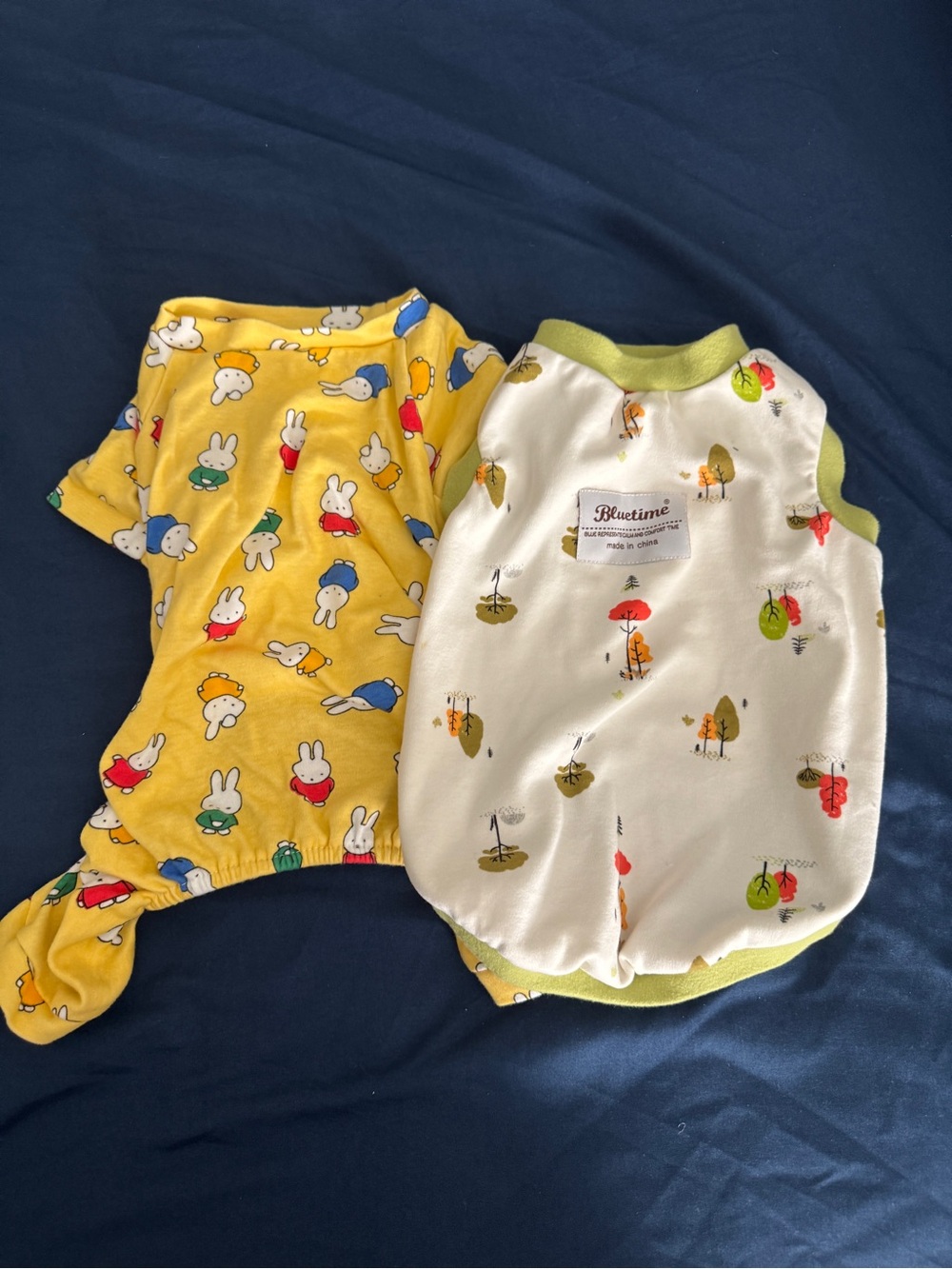 (2) Puppy four feet pajamas, dog clothes, dog pajamas, pet clothes miffy